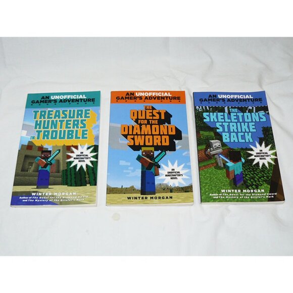 Lot Of 3 An Unofficial Gamers Adventure PB Books By Winter Morgan # 1 4 5 - Picture 1 of 1